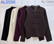 Gilet maille col montant