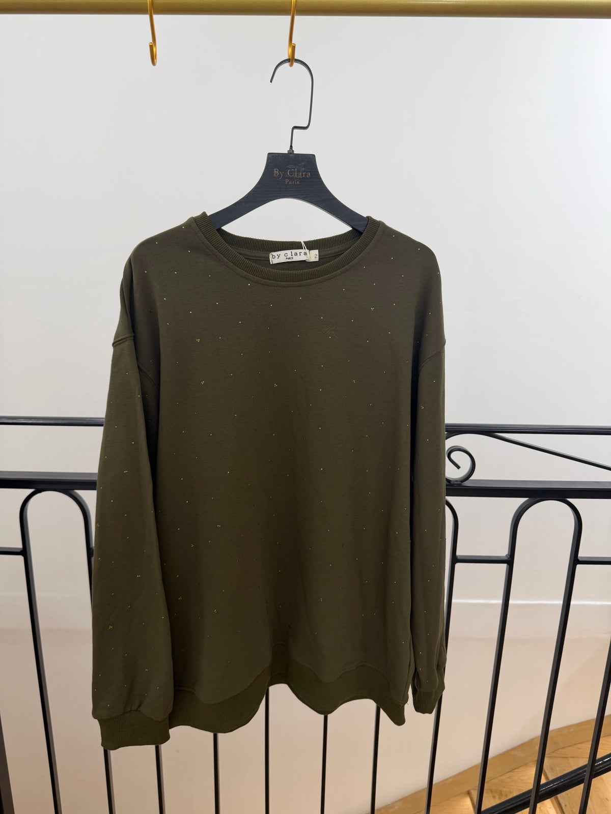 Pull à strass femme