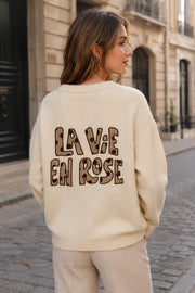 PULL EN MAILLE BRODÉ