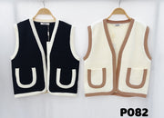 Gilet sans manches en maille