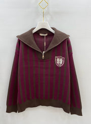 Pull Col Camionneur Rayé