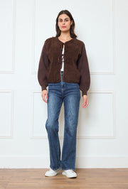 Gilet bi-matière à liens