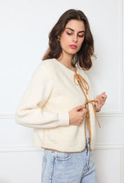 Gilet bi-matière à liens