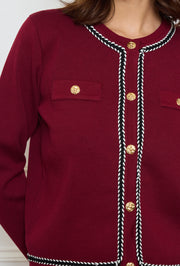 Gilet en maille style vintage