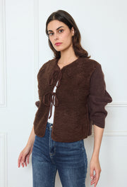 Gilet bi-matière à liens