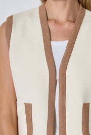 Gilet sans manches en maille