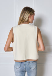 Gilet sans manches en maille