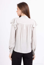 Chemise Femme Manches Longues Volantées