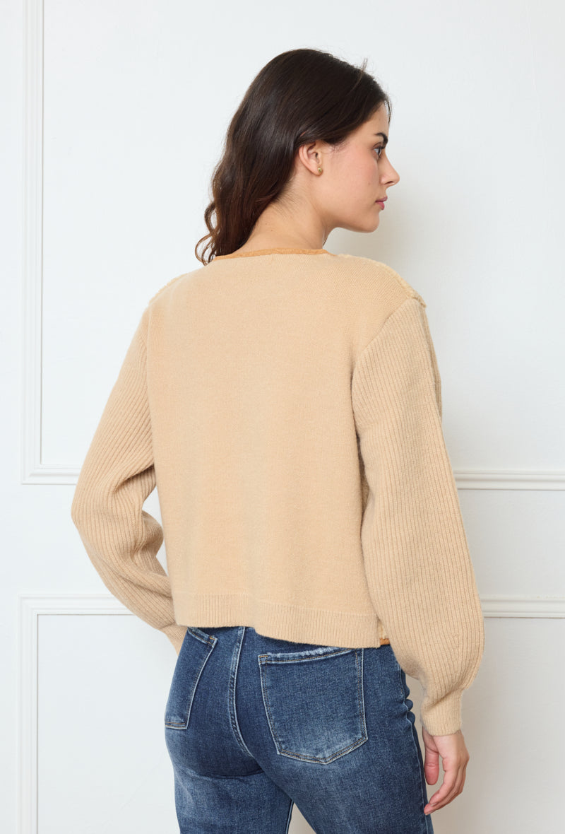 Gilet bi-matière à liens