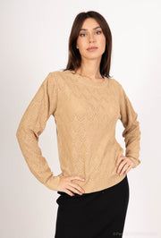 Pull maille ajourée losanges