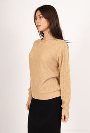 Pull maille ajourée losanges