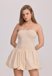Robe bustier plissée femme