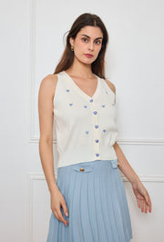 Jupe plissée en maille