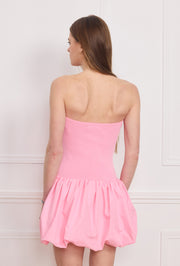 Robe bustier plissée femme