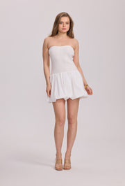 Robe bustier plissée femme