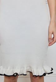 Robe maille festonnée