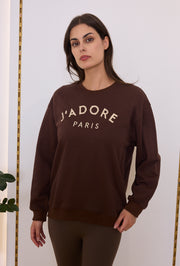 Sweat "J'ADORE PARIS" pour femme