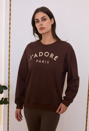 Sweat "J'ADORE PARIS" pour femme