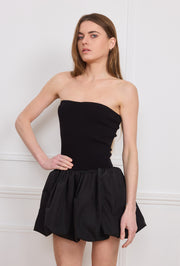 Robe bustier plissée femme