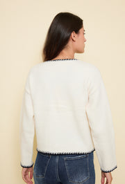 Gilet court bordure tressée