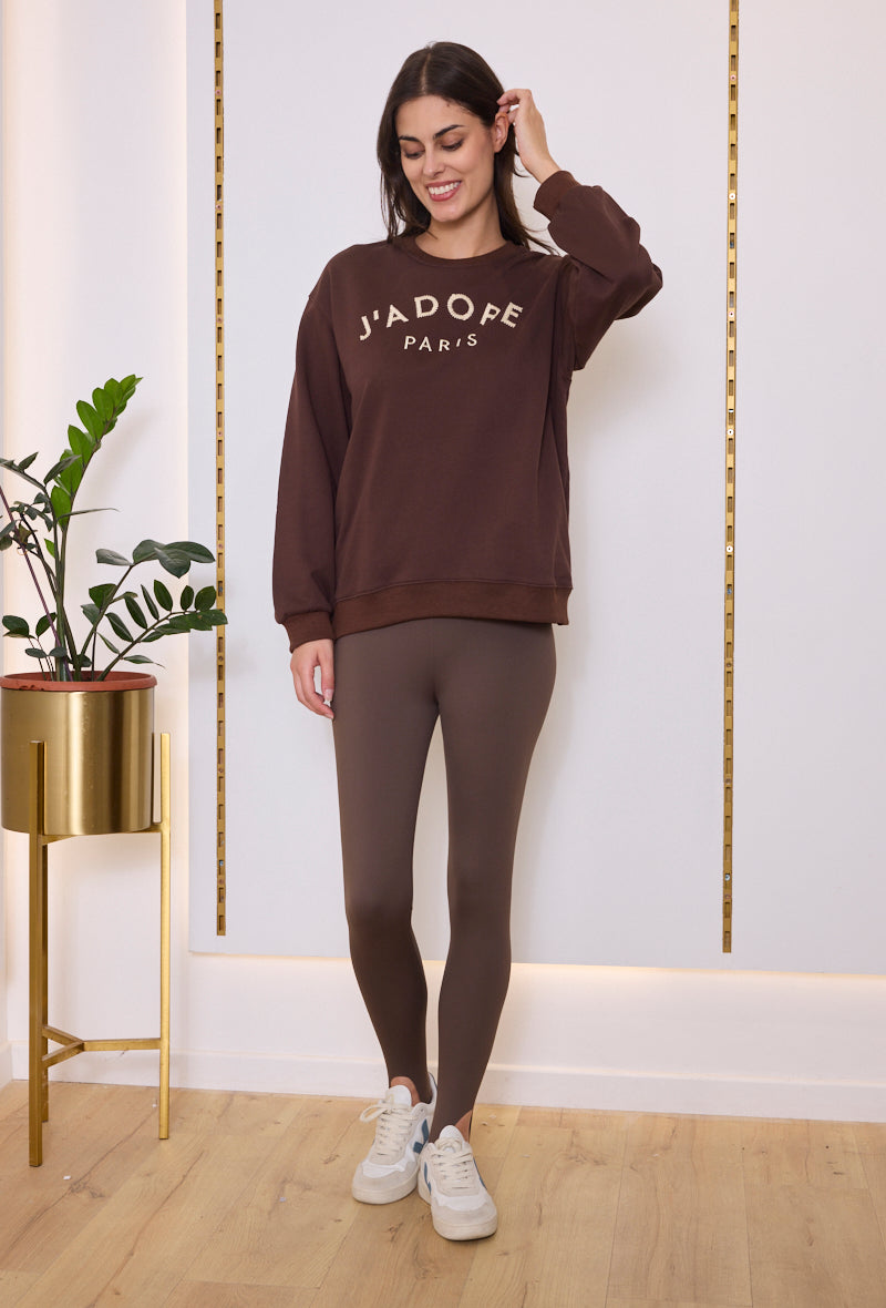 Sweat "J'ADORE PARIS" pour femme