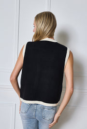 Gilet sans manches en maille