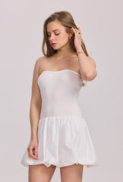 Robe bustier plissée femme