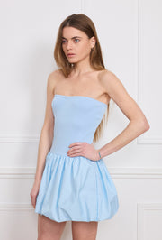 Robe bustier plissée femme