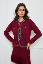 Gilet en maille style vintage