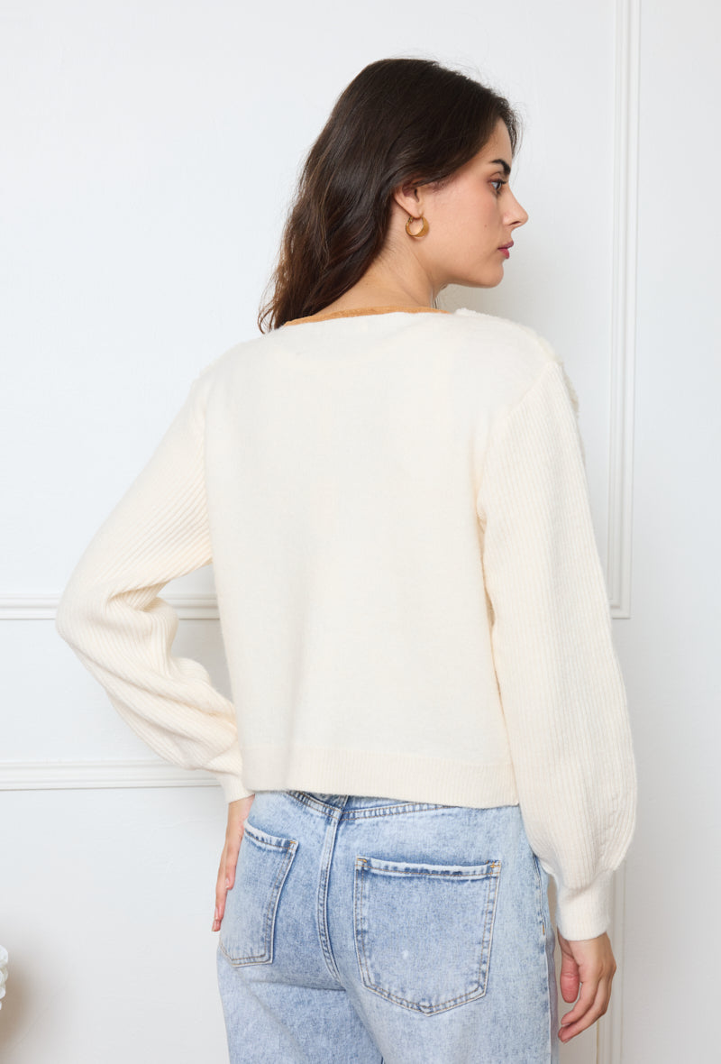 Gilet bi-matière à liens