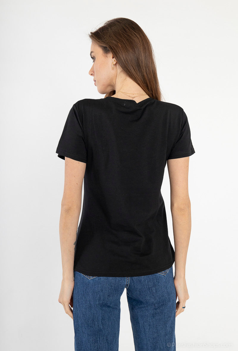 Tshirt coeur strassé