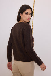 Gilet en maille jacquard losanges