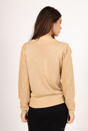Pull maille ajourée losanges