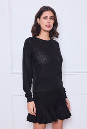 Pull maille ajourée losanges