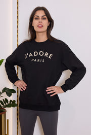 Sweat "J'ADORE PARIS" pour femme