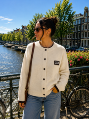 Gilet "Amor" détails contrastés