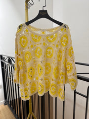 Haut en crochet ajouré