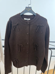 Gilet en maille avec nœuds