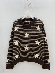 Pull maille étoiles