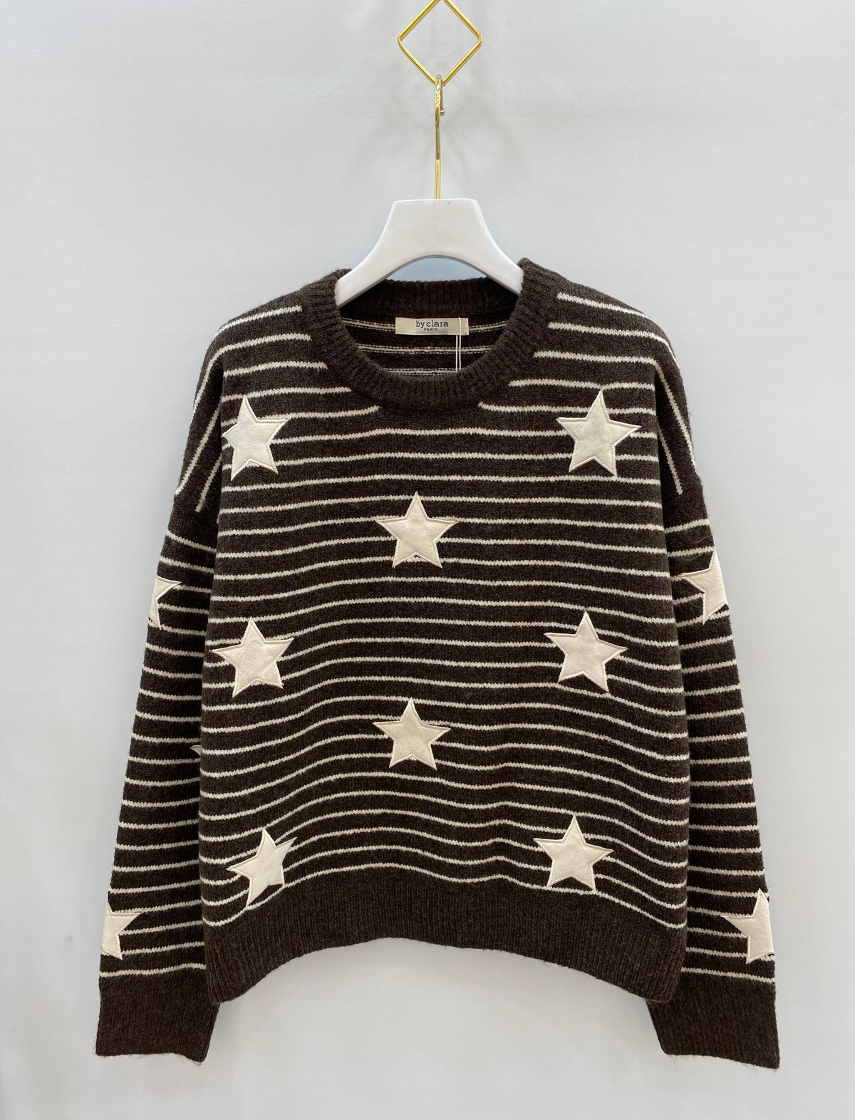 Pull maille étoiles