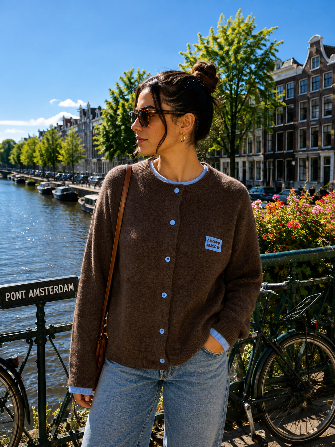 Gilet "Amor" détails contrastés