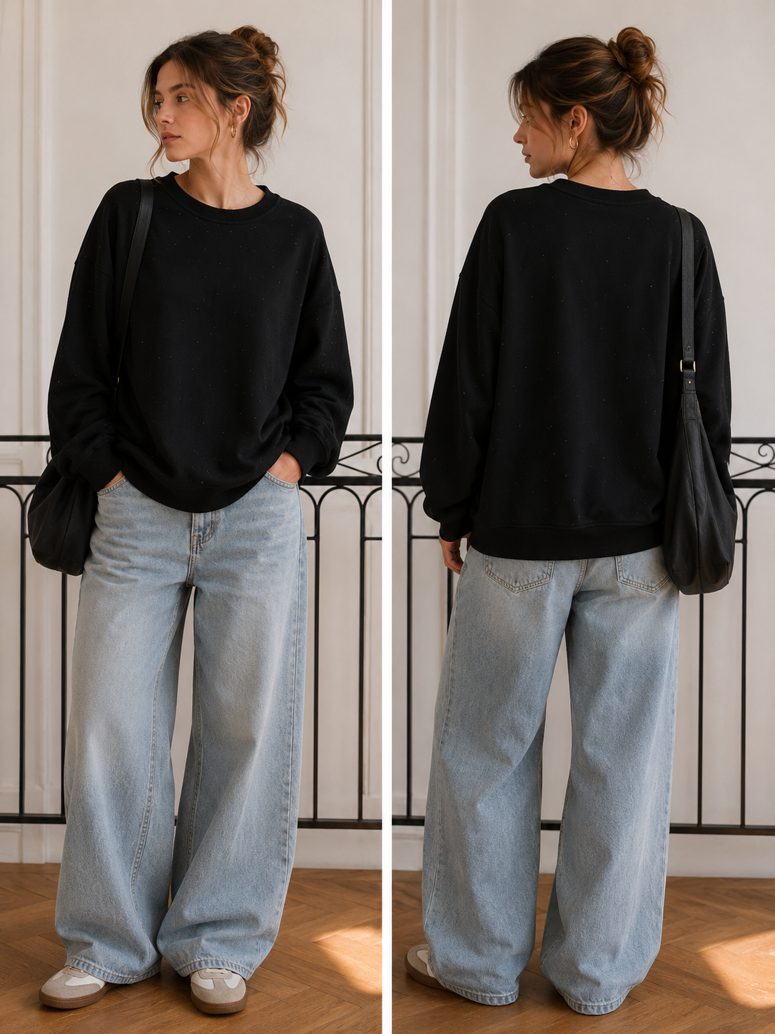 Pull à strass femme