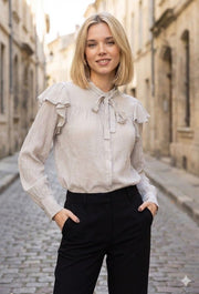 Chemise Femme Manches Longues Volantées