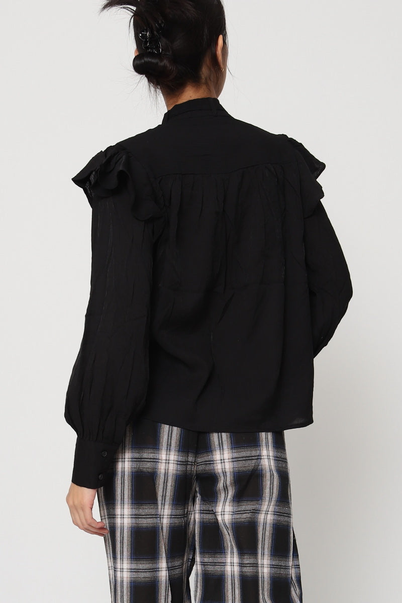 Chemise Femme Manches Longues Volantées