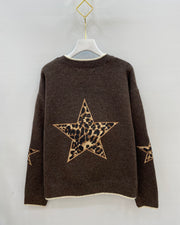 Pull maille imprimé étoile