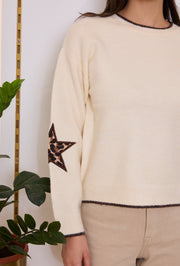 Pull maille imprimé étoile