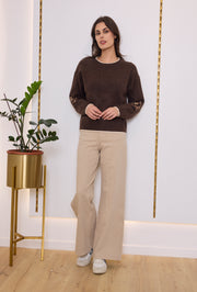 Pull maille imprimé étoile