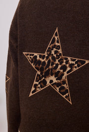Pull maille imprimé étoile
