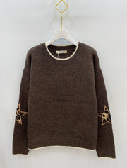 Pull maille imprimé étoile