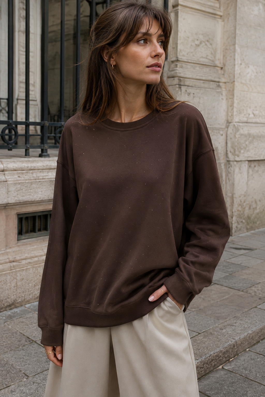 Pull à strass femme